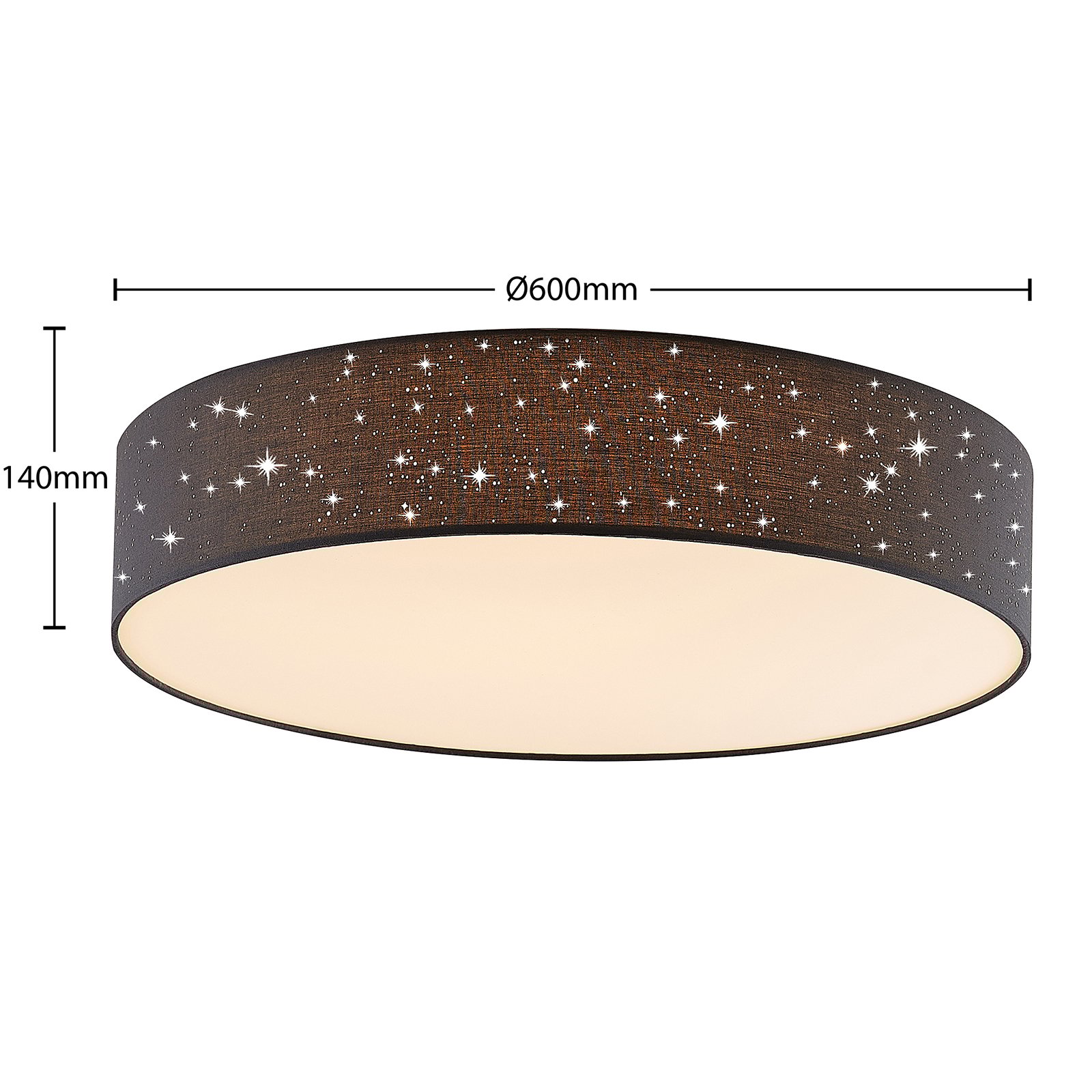 Ellamina LED Lampa Sufitowa Ø60 Dark Grey - Lindby