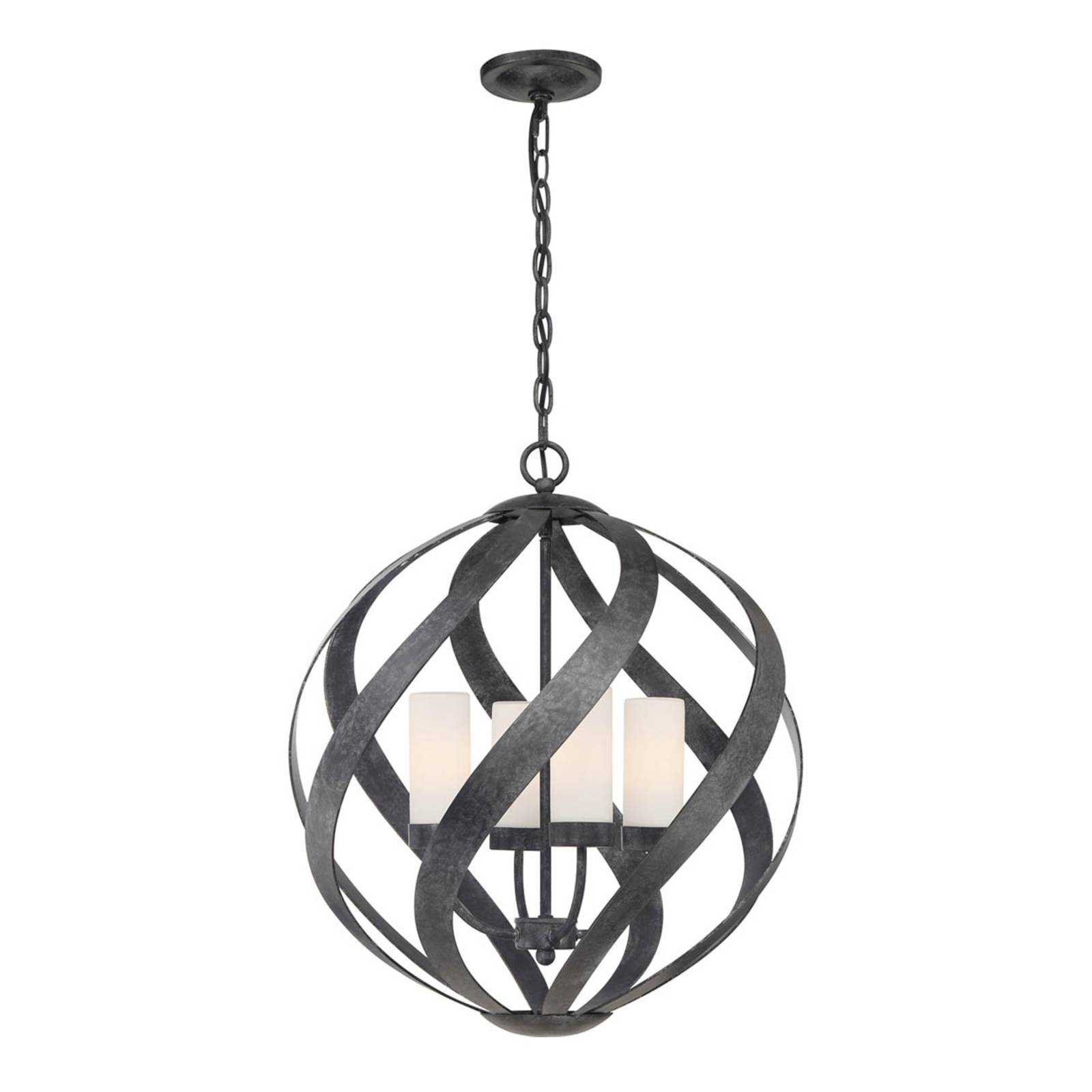 Suspension Blacksmith noire/blanche Ø 50,1 cm