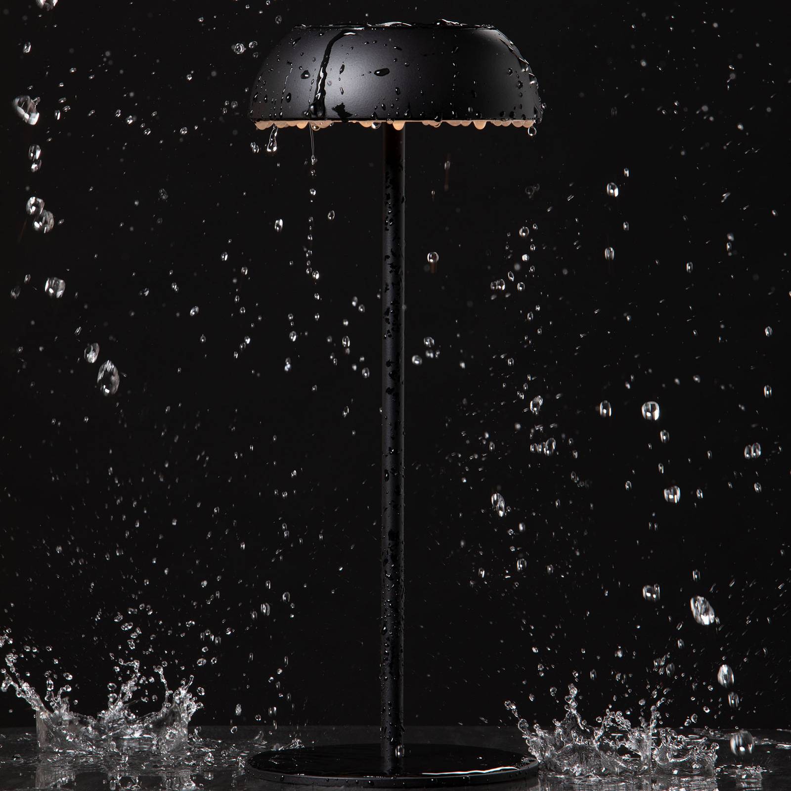 Designerska lampa stołowa LED Axolight Float, czarna