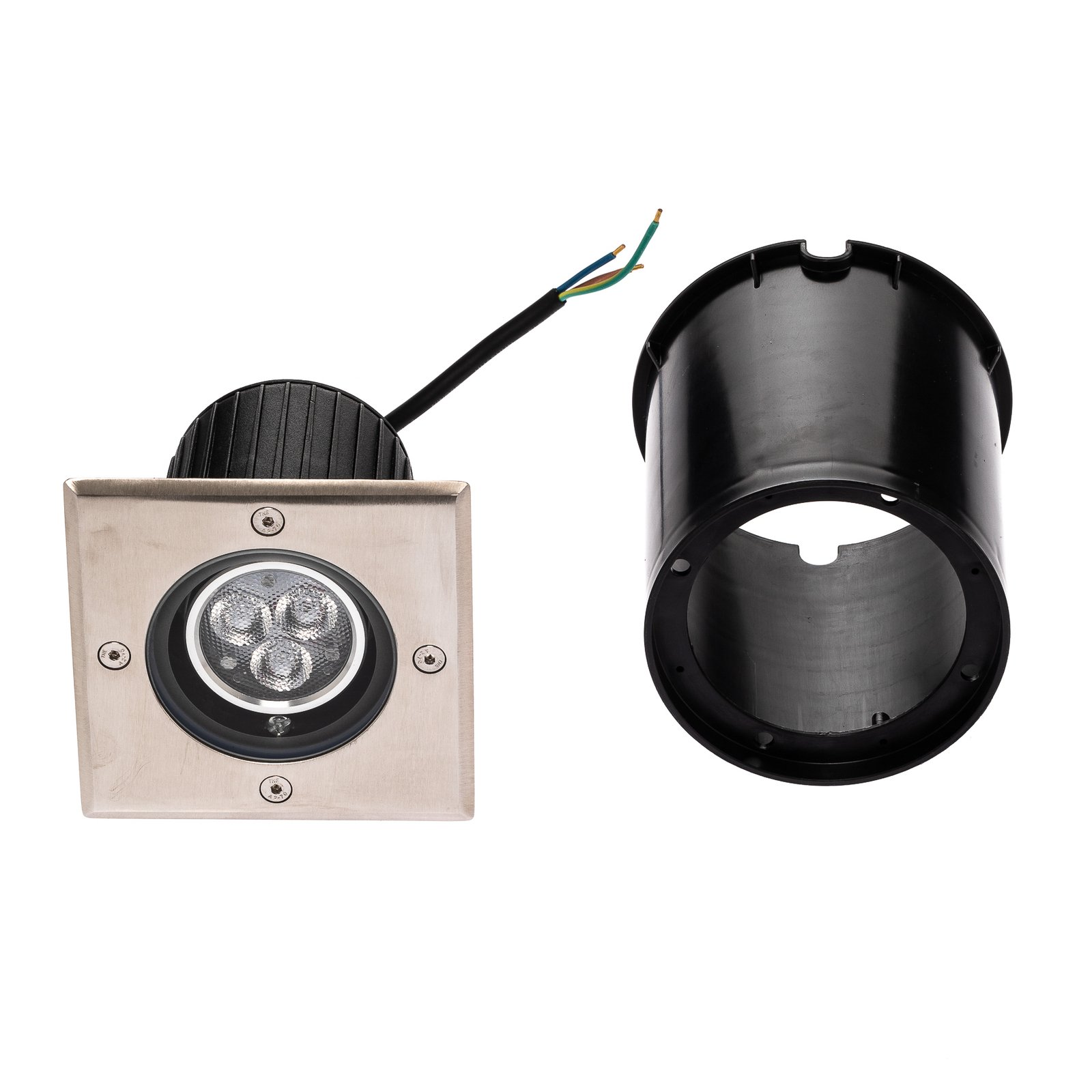 Jos Square Erd Spot IP67 Steel - Lucande