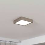 Panel LED de superficie Fueva 5 IP20 830 níquel 16x16cm