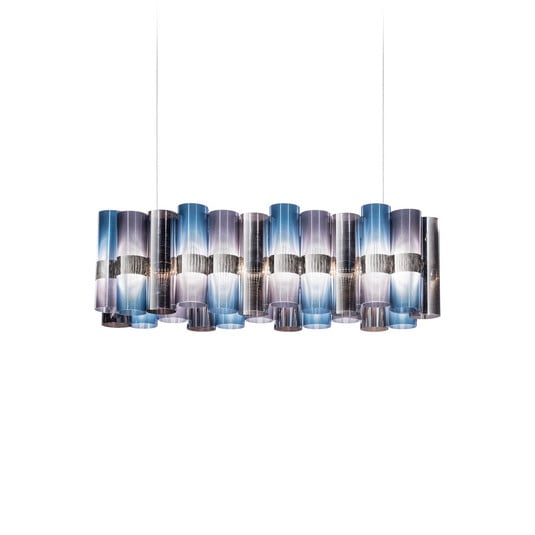 Slamp Lampada a sospensione LED La Lollo, blu/viola, 100 cm