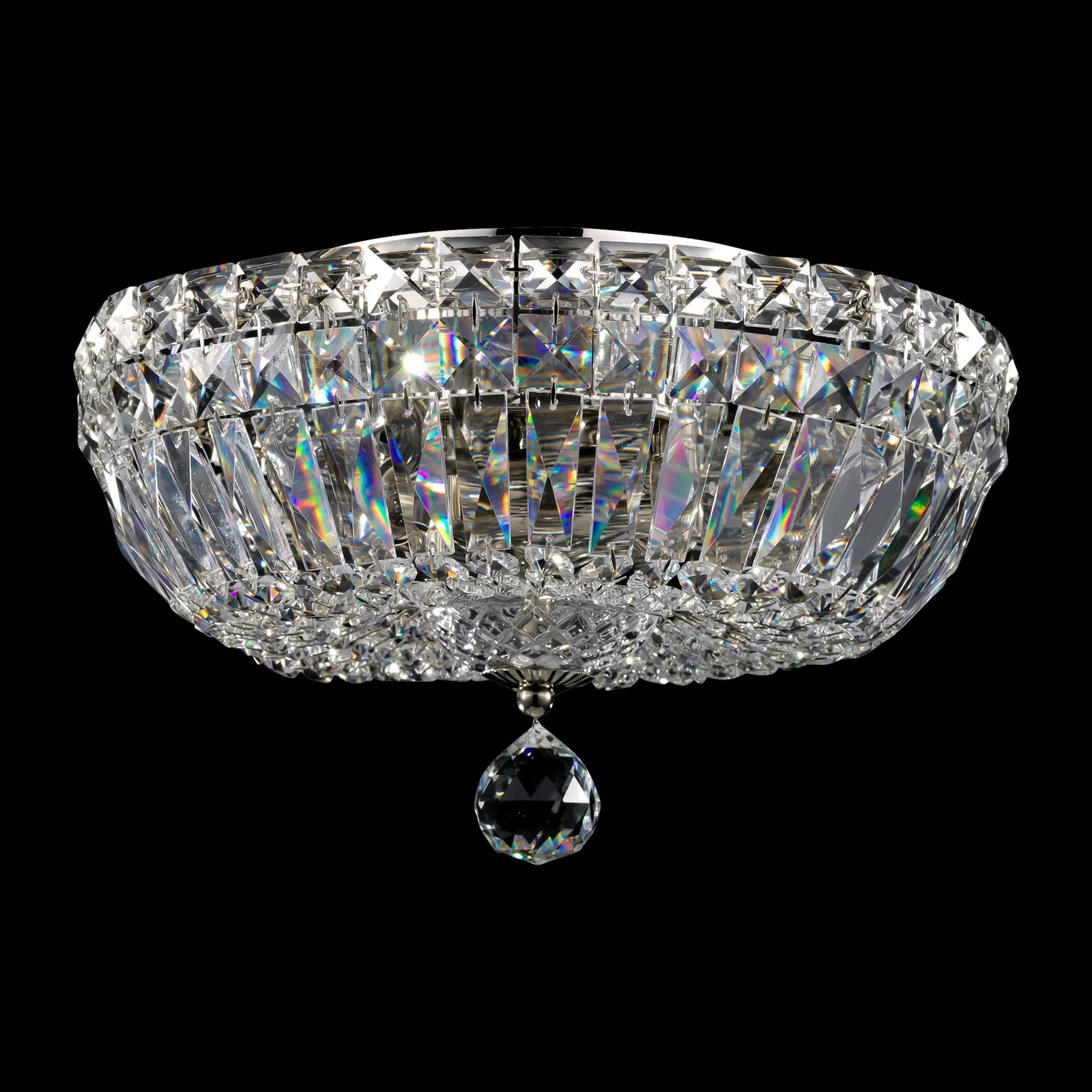Maytoni Basfor ceiling light round, crystals