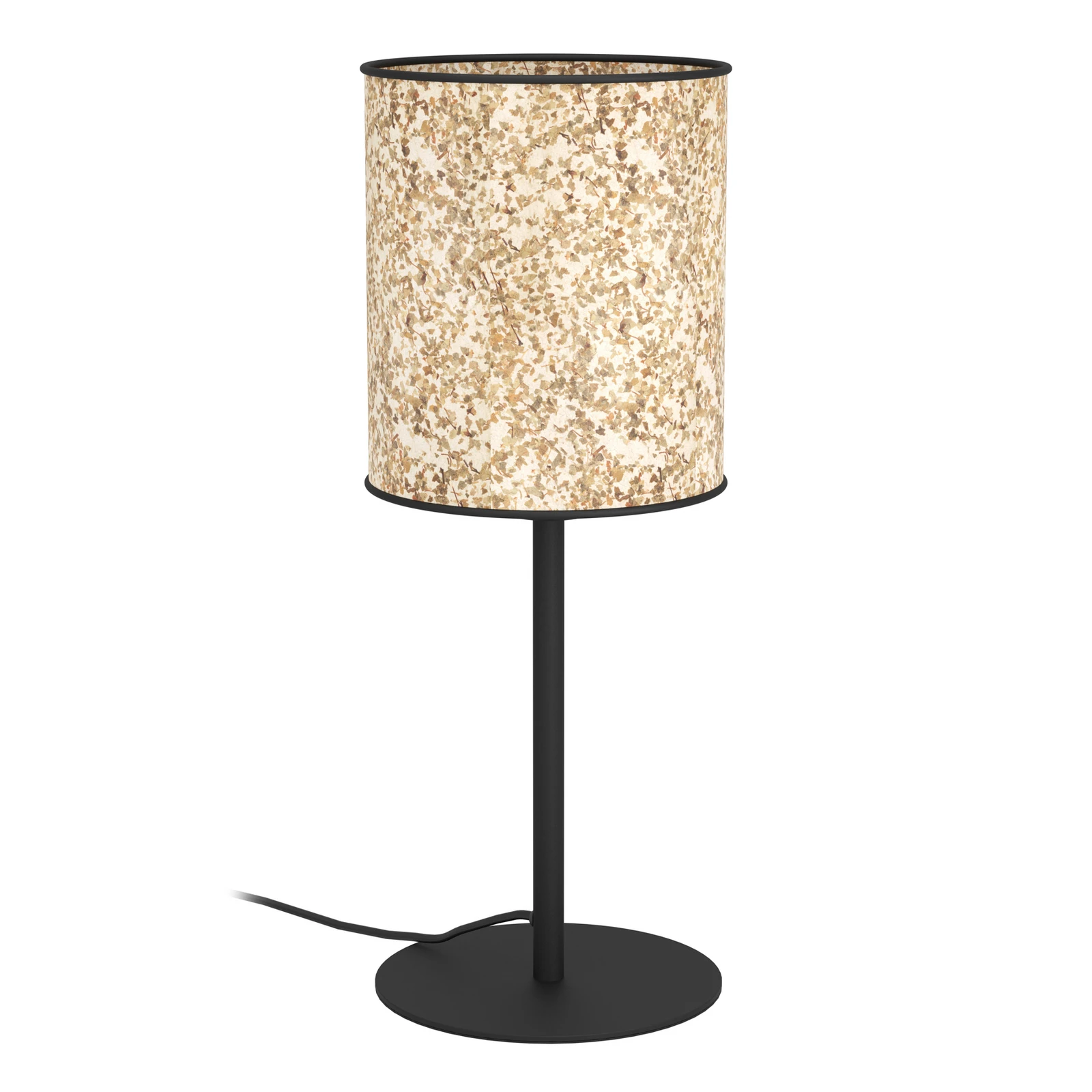 Stolní lampa Butterburn, výška 47,5 cm, béžová/zelená, látka