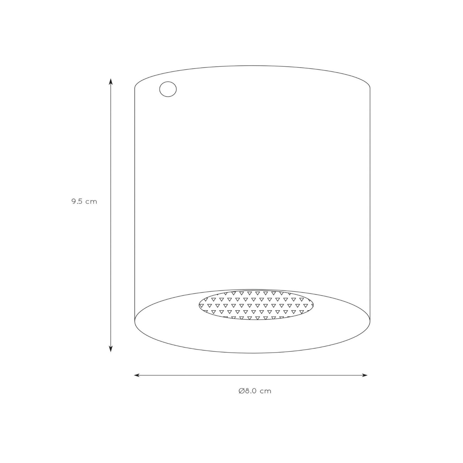 Spot pour plafond Bodi, rond, blanc, Ø 8 cm,à 1 lampe, aluminium