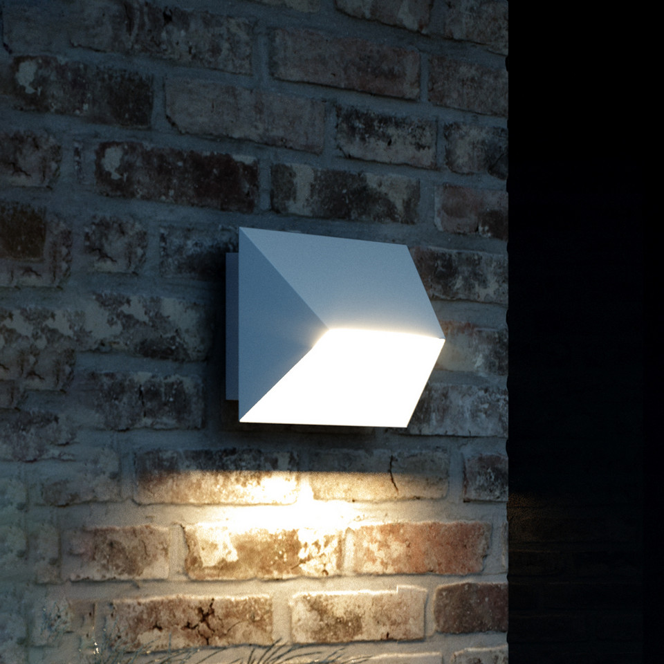 Nordlux Pontio 27 Utomhus Vägglampa, vit från Nordlux