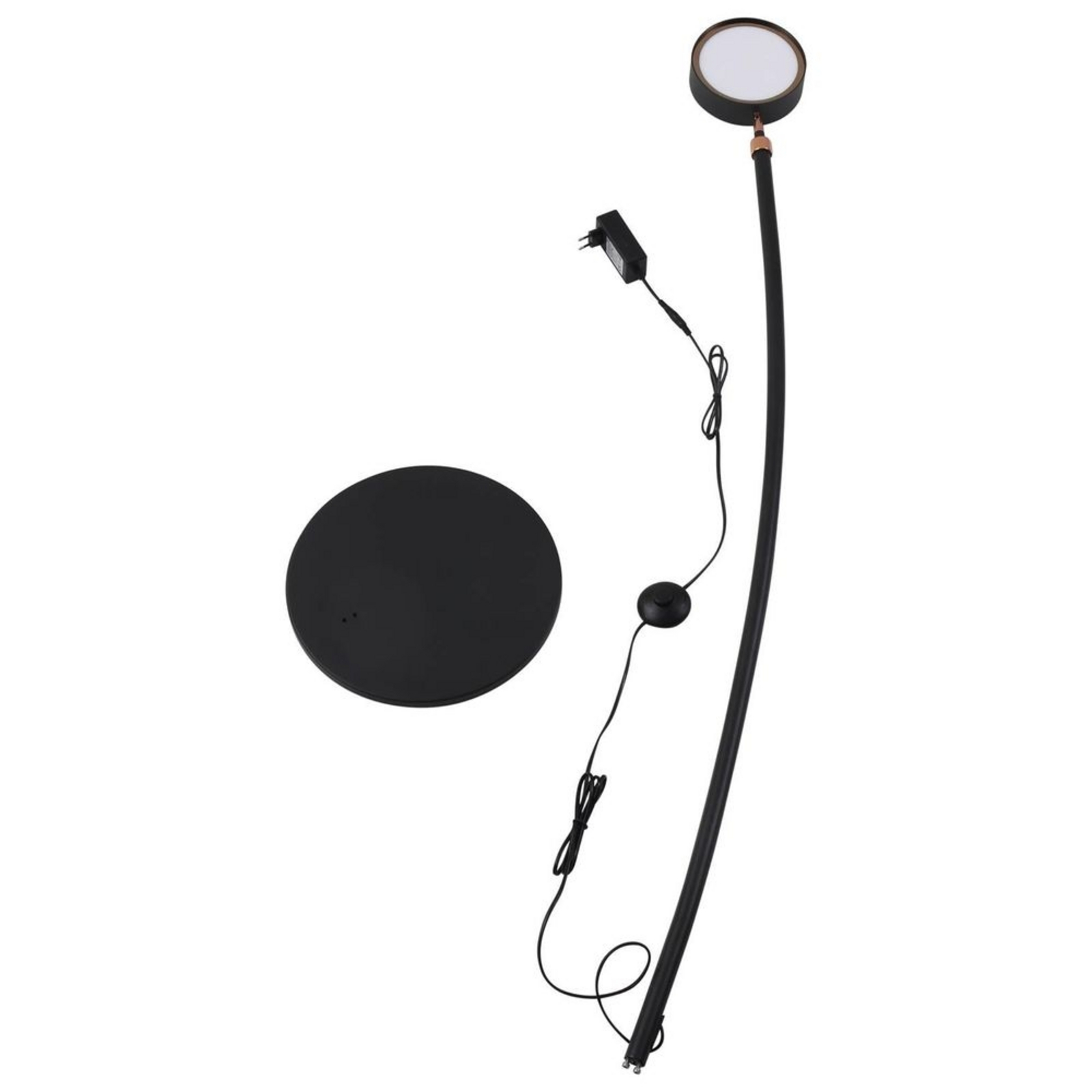 Boga LED Vloerlamp Zwart - Lucande