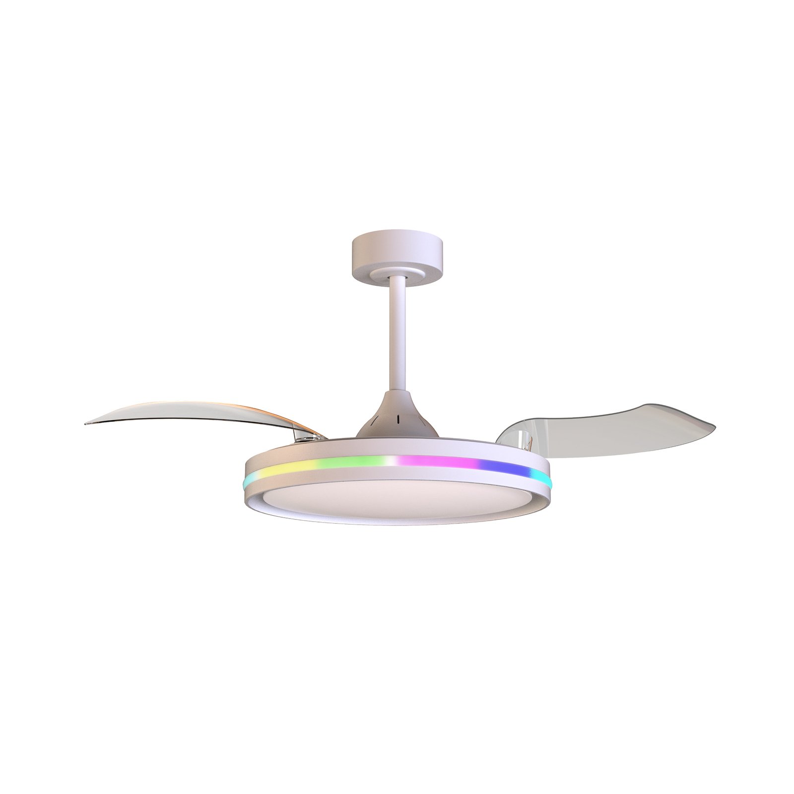 Stropni ventilator LED Rafaga white DC quiet Ø 106 cm CCT RGB