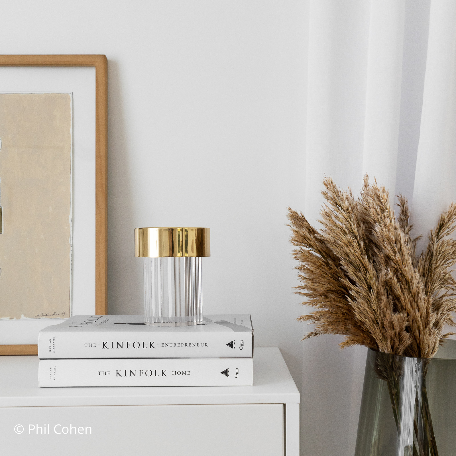 Last Order Fluted Portable Pöytävalaisin Satin Copper - Flos