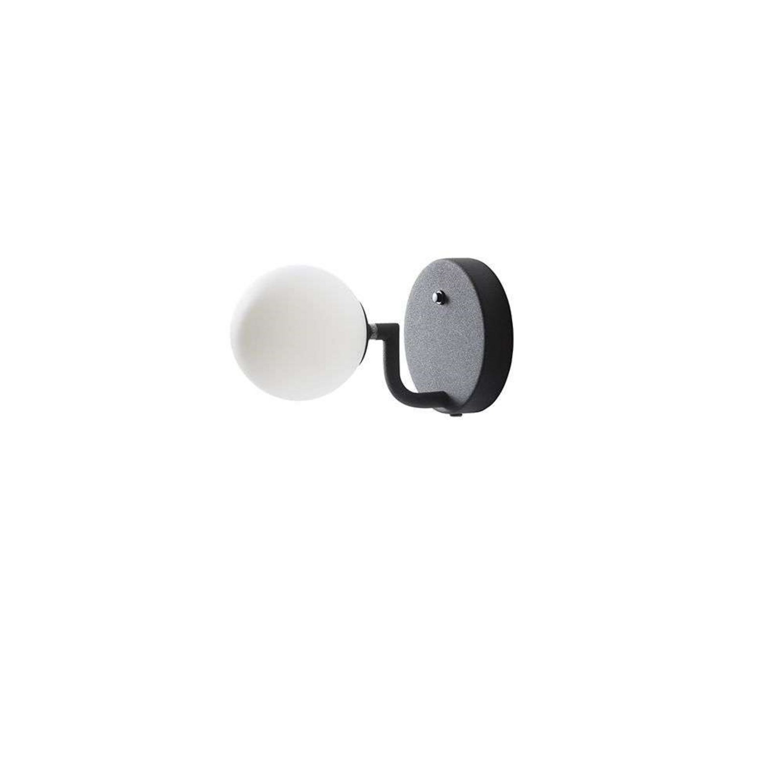 Mobil 12 Vägglampa Hardwired Black/Opal - Pholc