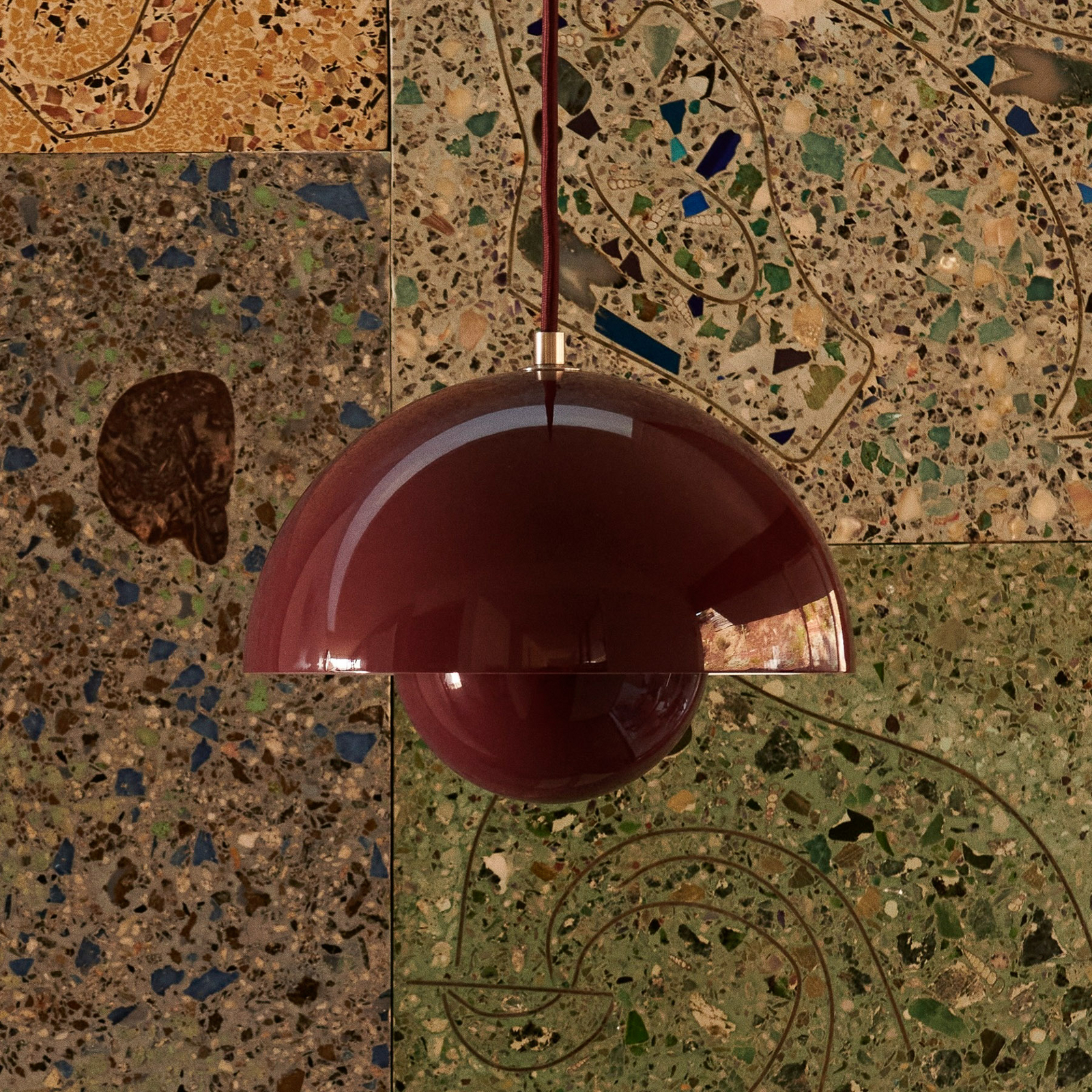 Flowerpot VP1 Suspension Dark Plum - &Tradition