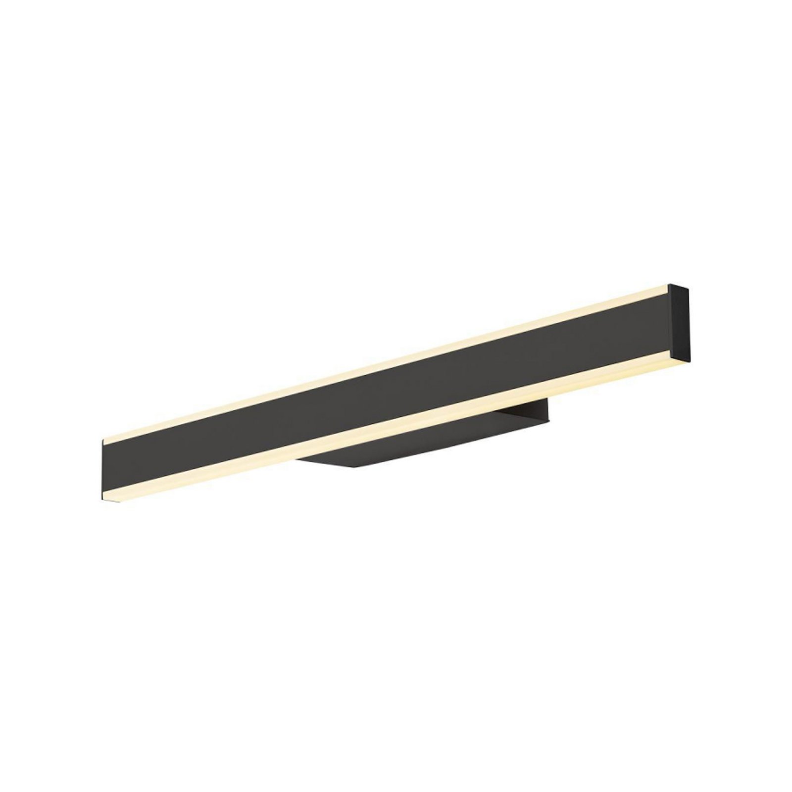 SLV Applique pour salle de bain LED One Linear, 52 cm, noir, CCT