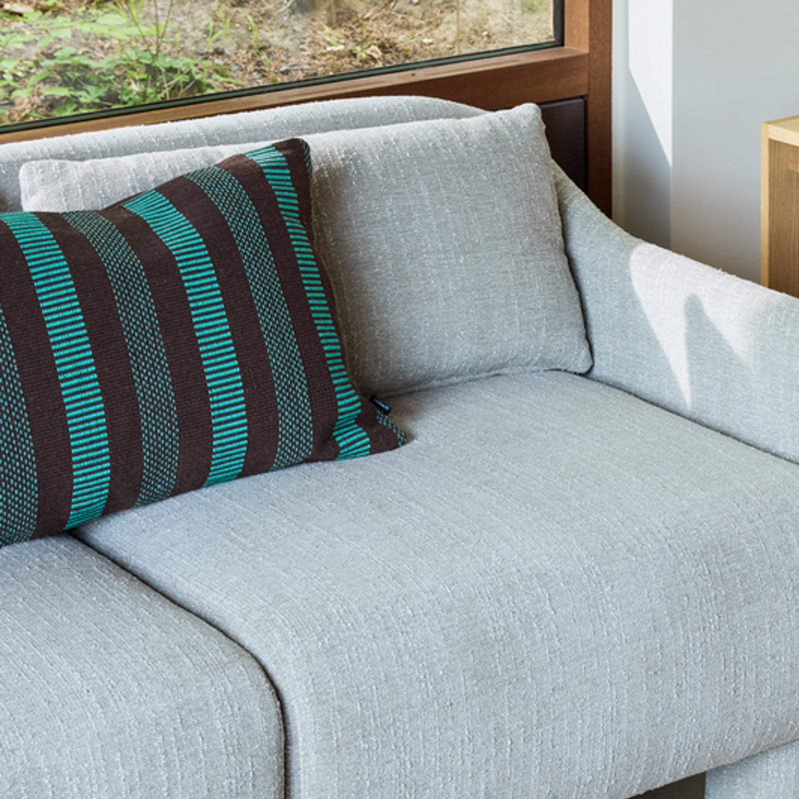 Cuscino Morph marrone, larghezza 40 cm - Hübsch