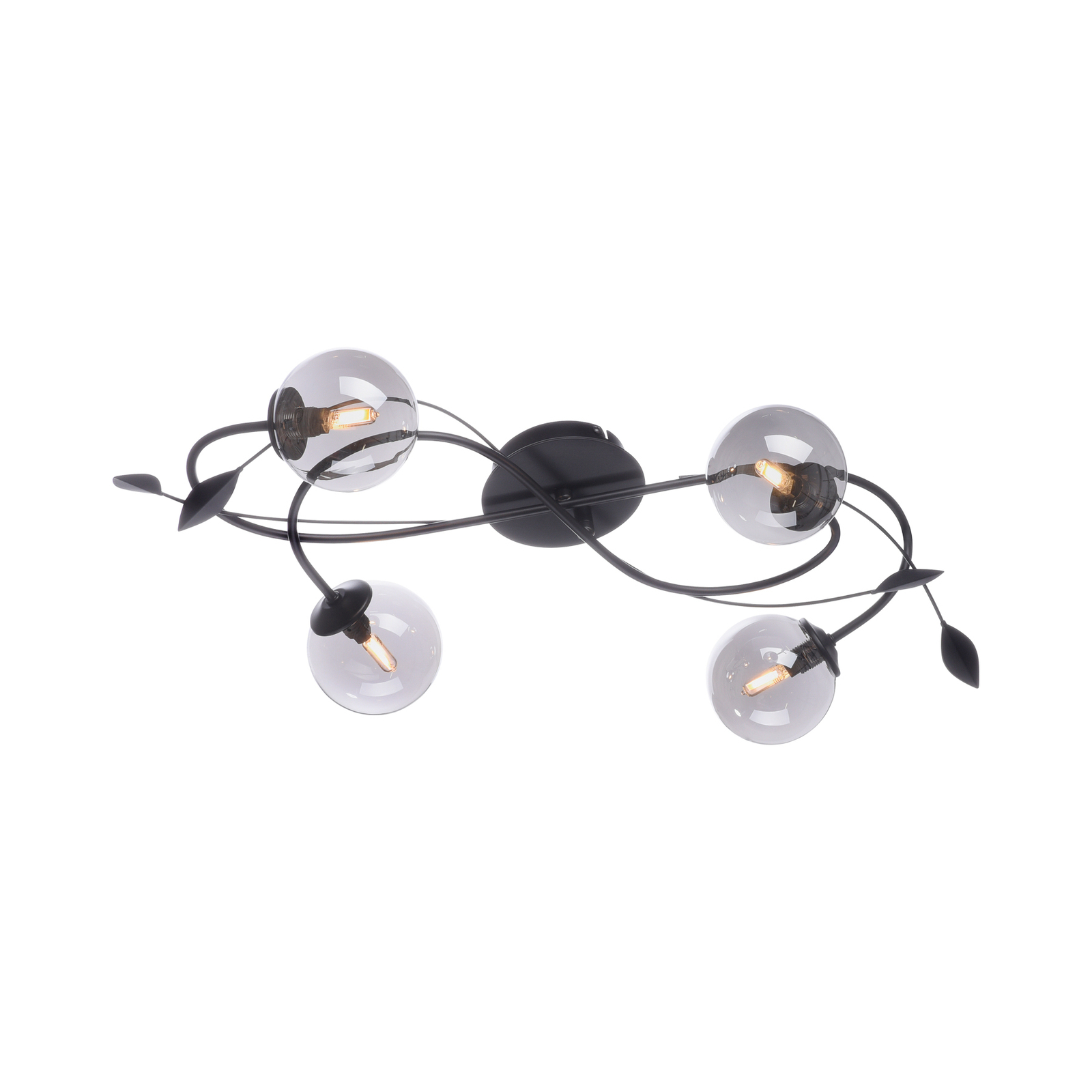 Paul Neuhaus Widow plafonnier LED, à quatre lampes