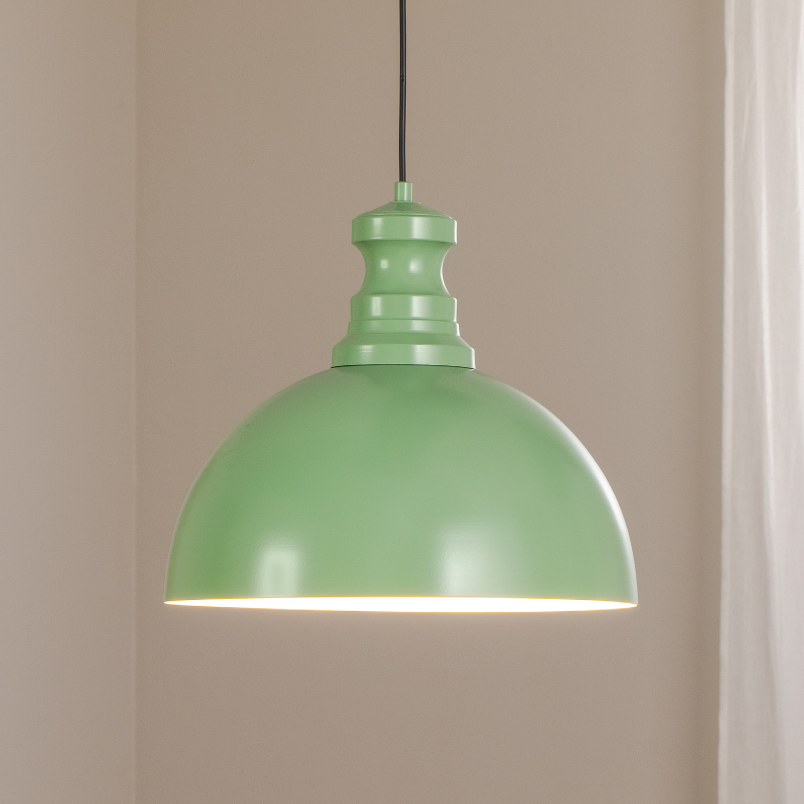 Opviq Lampa suspendată Kure verde mentă metal Ø 40 cm E27 - Bucătărie - Modern