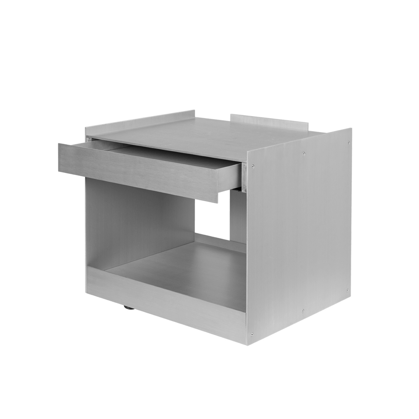 LAGER LOW Rolltisch, Aluminium Schublade 39 cm - ferm Living