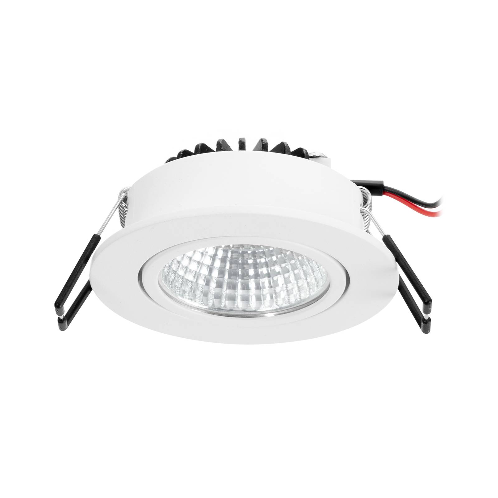 Arcchio LED downlight Zarik, biały, 4000K