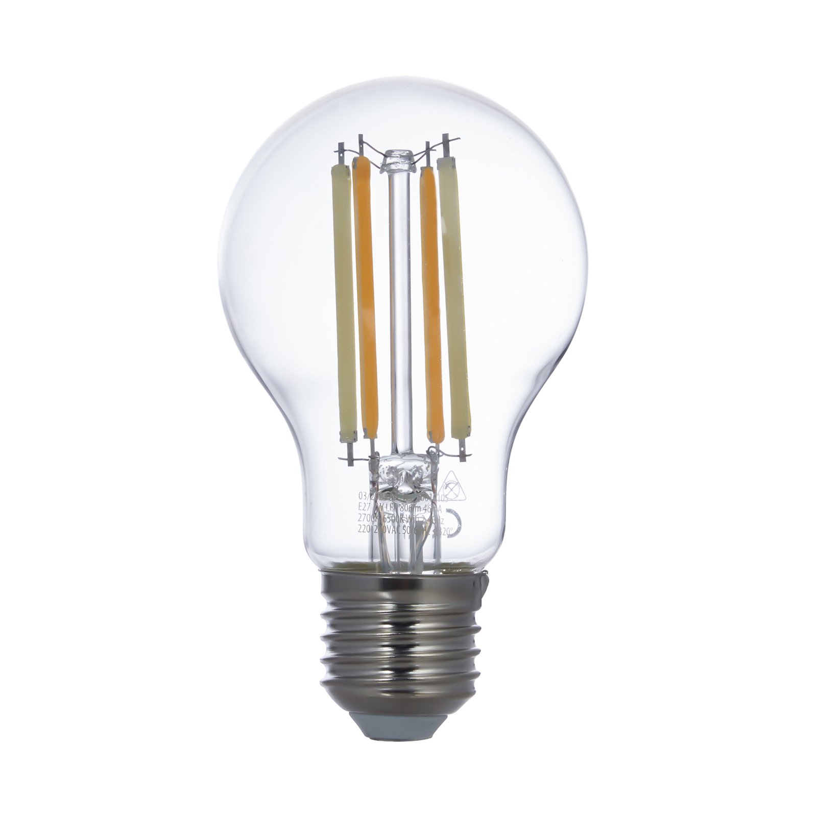 LUUMR slimme LED lamp helder E27 A60 7W Tuya WLAN CCT