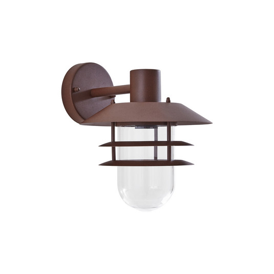 Meliora Außenwandlampe, rostbraun, Eisen, IP44, E27 - Lindby