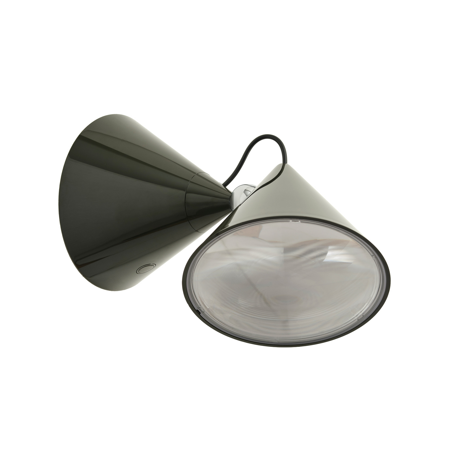 Tom Dixon LED wall light Pose, green, 21 cm, plastic