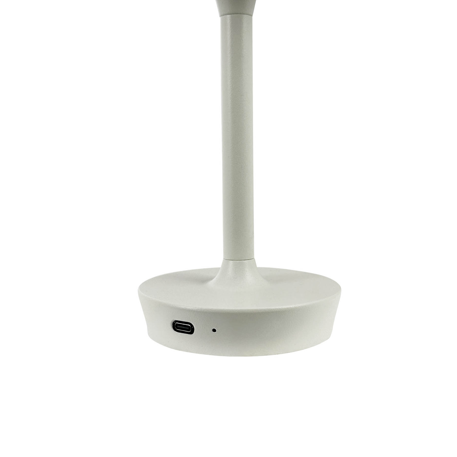 Dyberg Larsen LED table lamp Flow, cream, height 25 cm