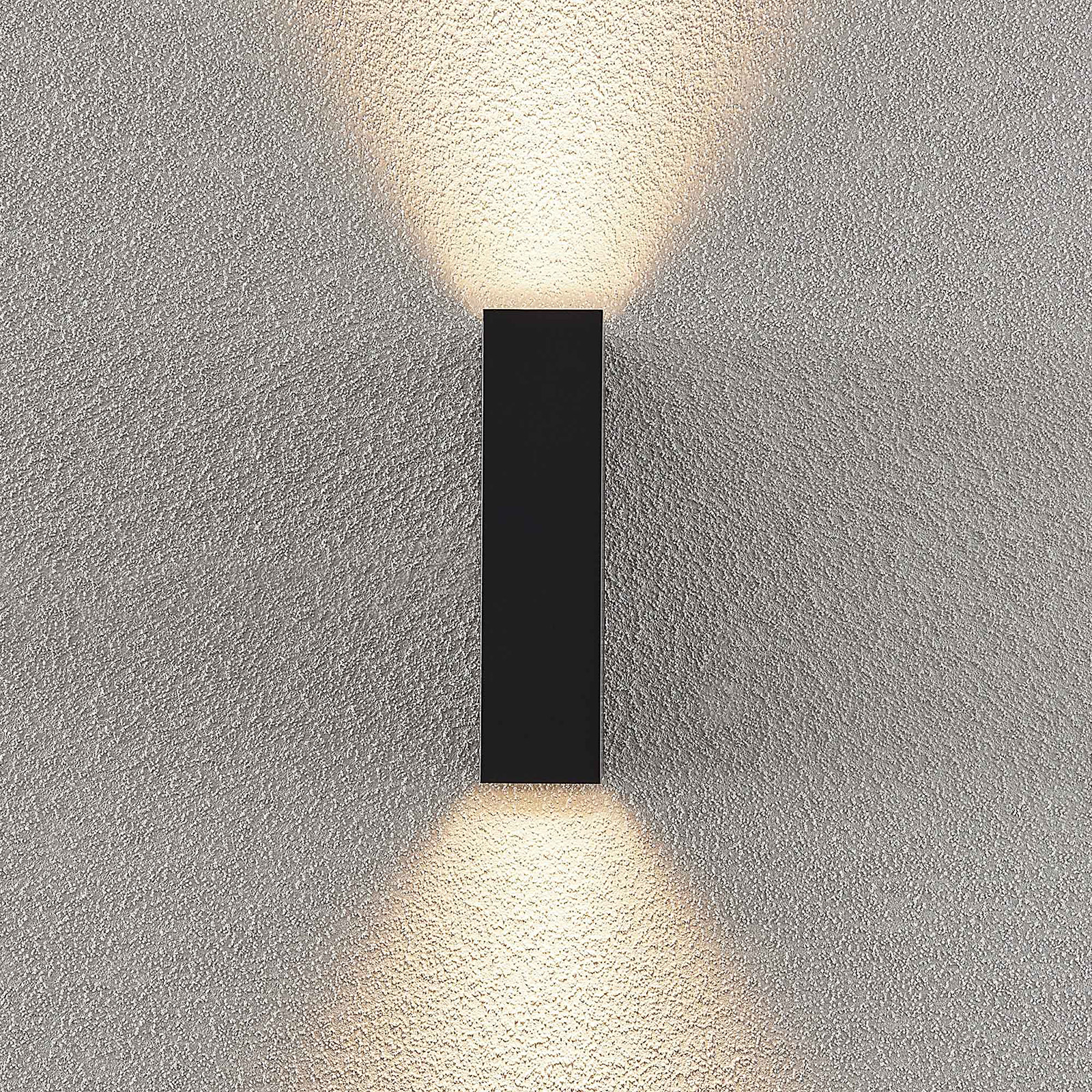Lindby Ugar -LED-ulkoseinälamppu, 4,8 cm up/down