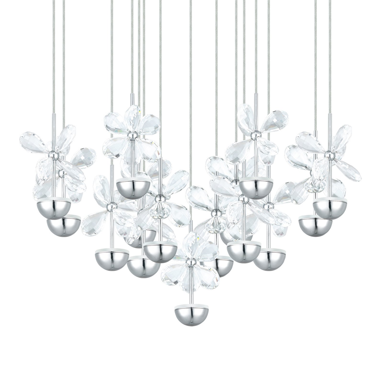 EGLO Stars Of Light LED hanging light Pianopoli chrome Ø 50 cm