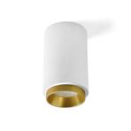 Propilei ceiling light, white/black/brass/copper, plaster