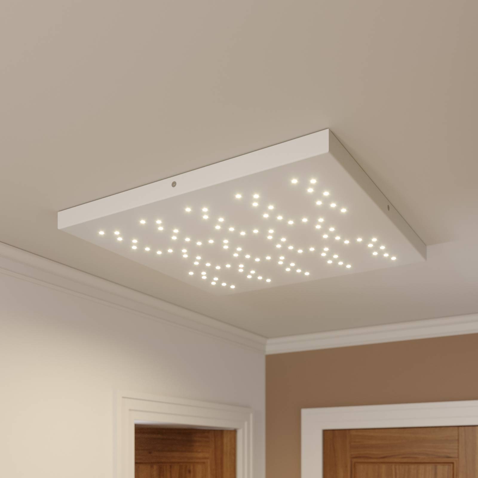 Lindby Mahina LED plafondlamp, 75 x 75 cm