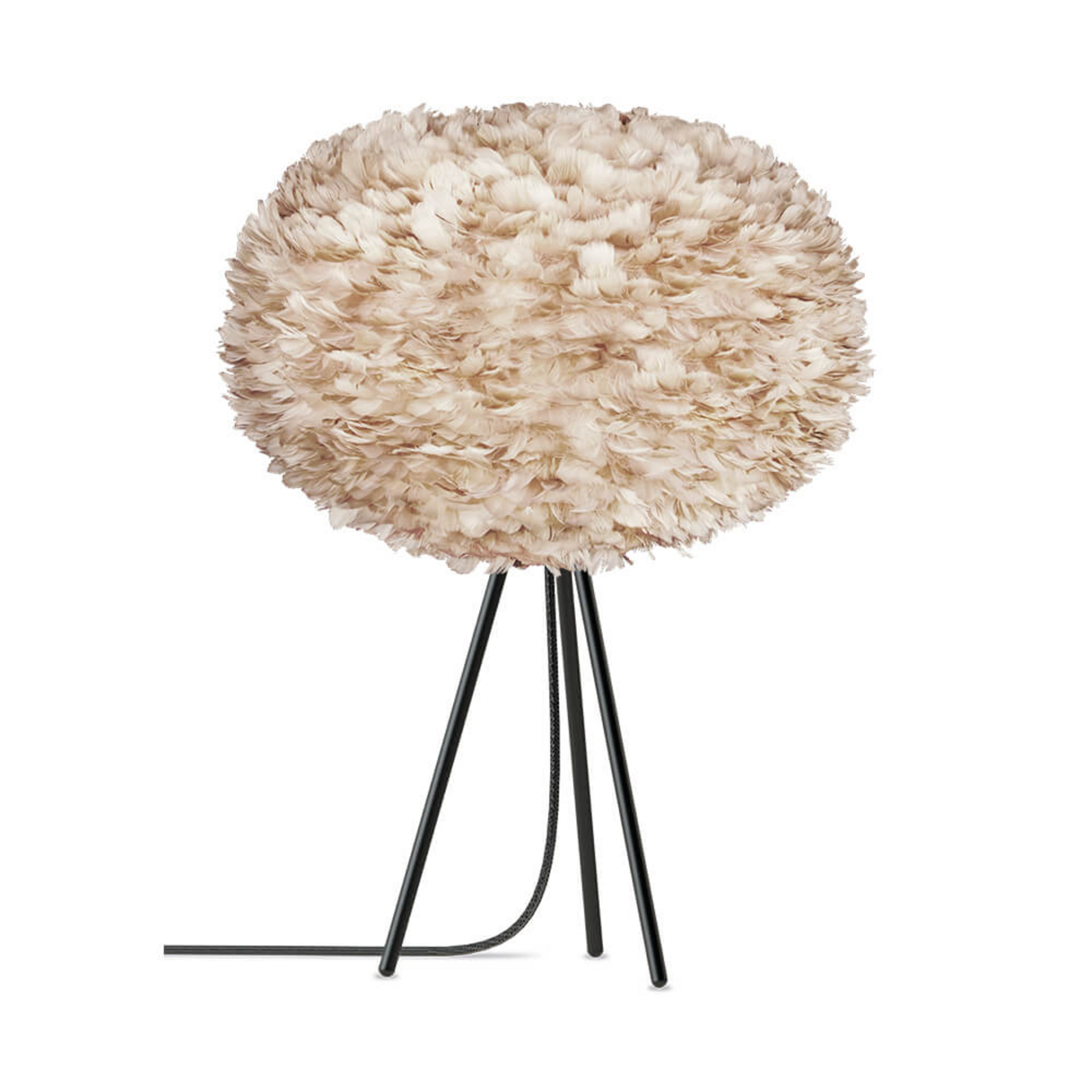 Eos Table Lamp X-Large Light Brown/Black - UMAGE