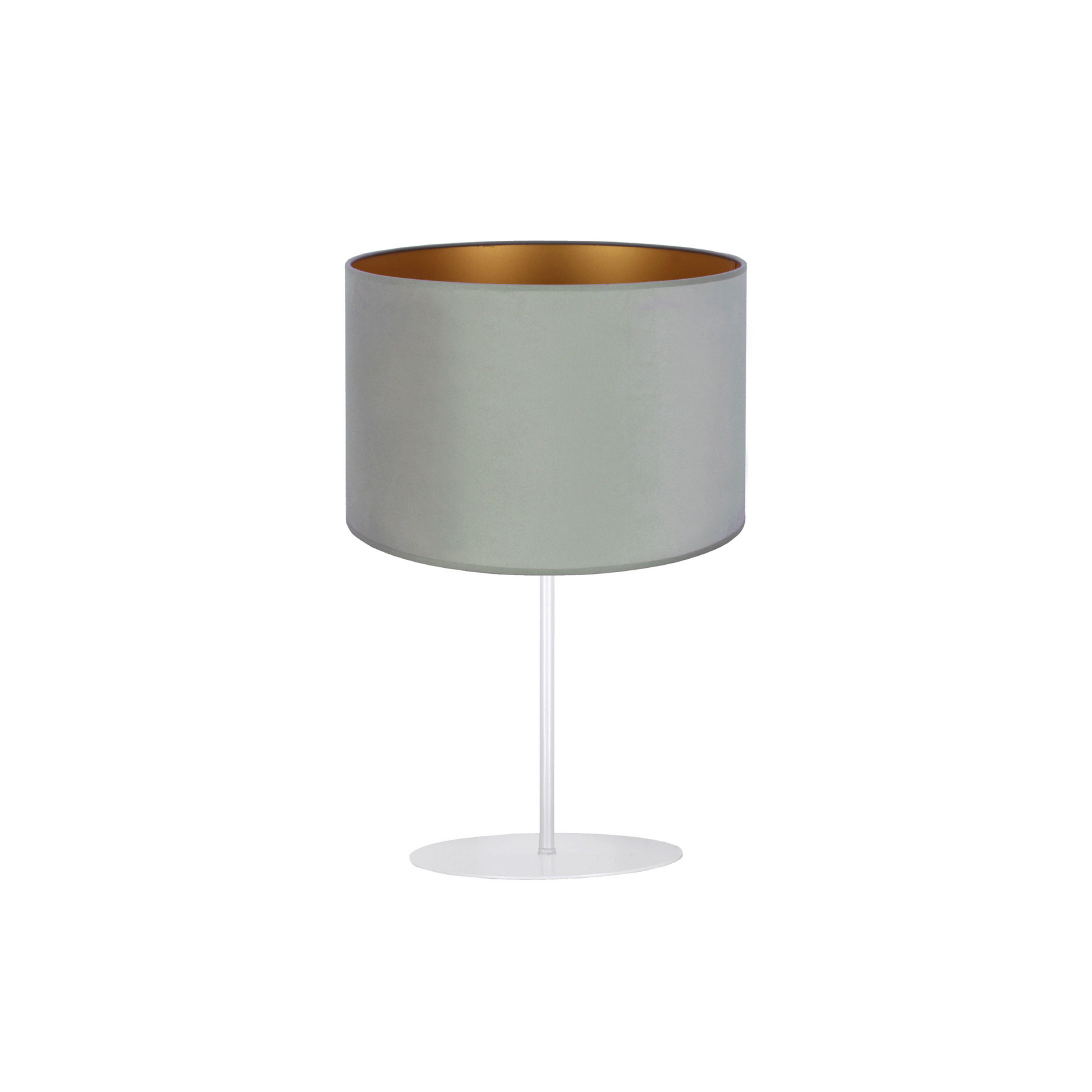 Lampa stołowa Golden Roller wysokość 30 cm miętowo-złota