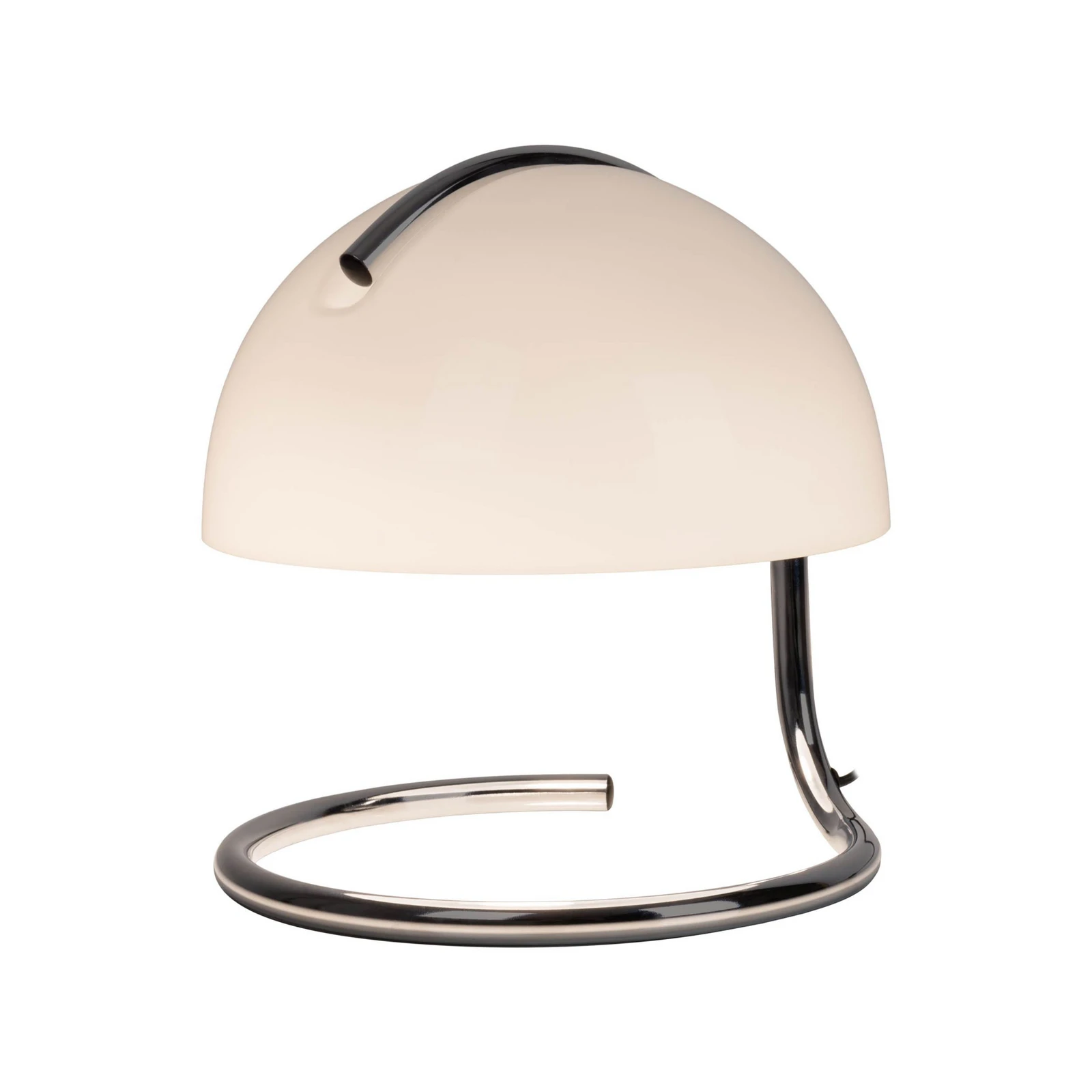 Stolní lampa Burano, bílá, výška 25 cm, sklo/kov, E27