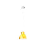 Lorosae pendant light, yellow, Ø 20 cm, glass, E27 - Nemo