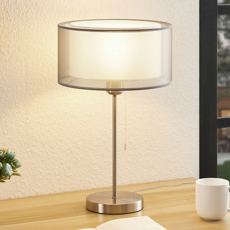 Lindby Taxima tafellamp, grijs