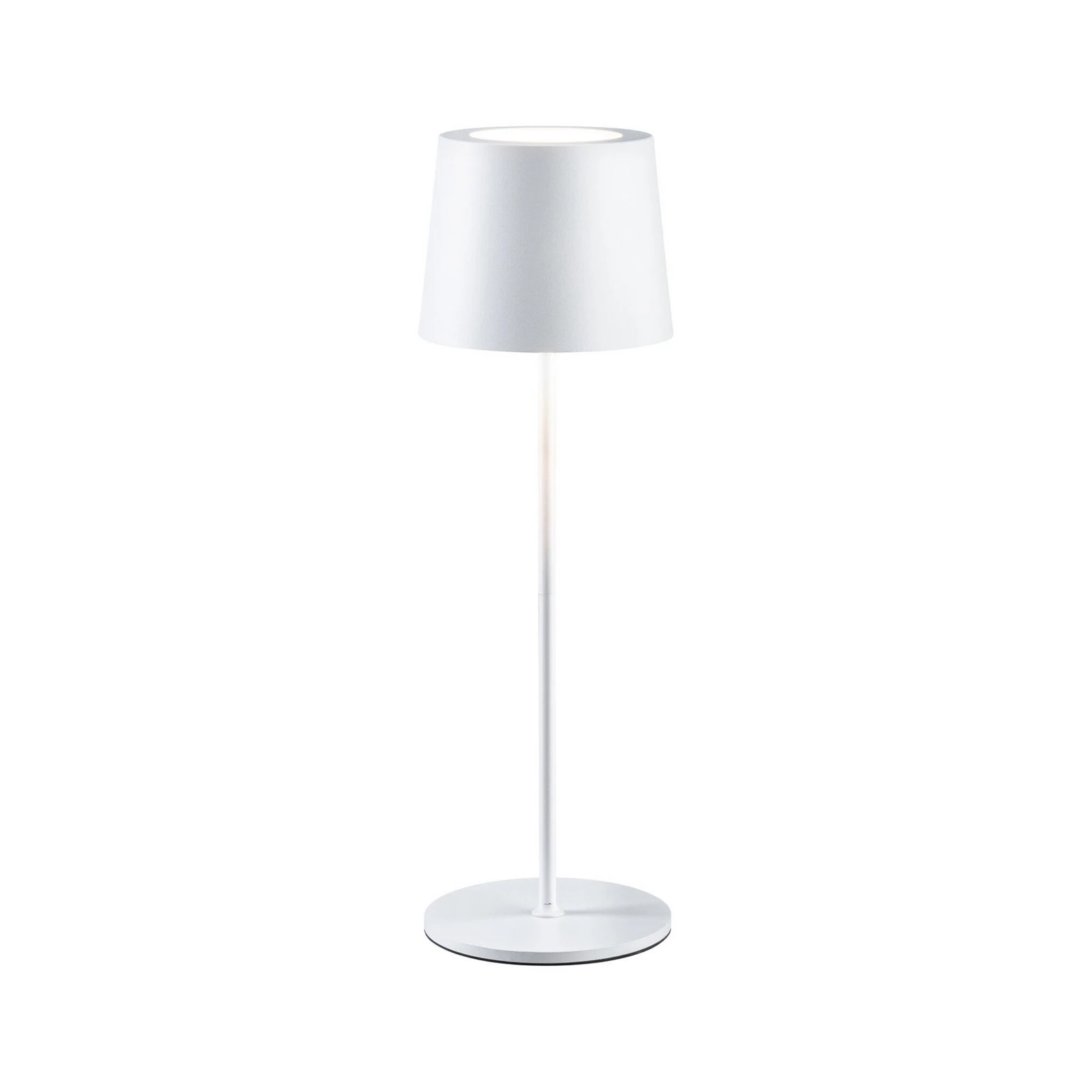 Paulmann LED stolna lampa na baterije Gilo, bijela, plastična, IP44