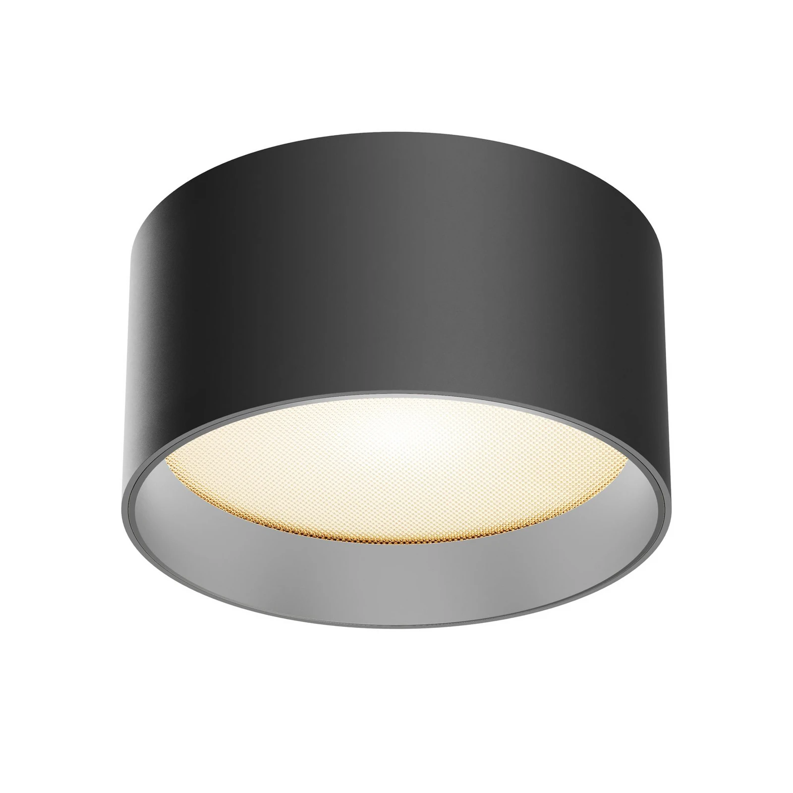 Maytoni Downlight LED Vega, noir, Ø 14 cm, 15 W, aluminium