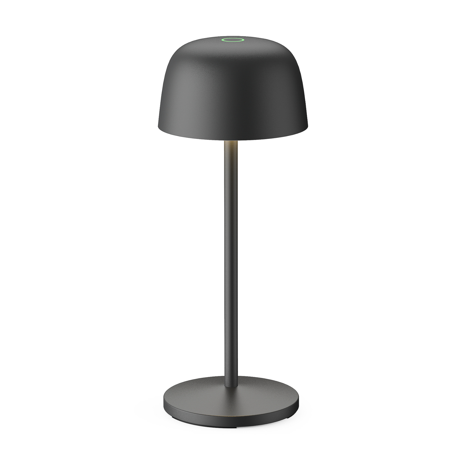 Lindby LED dobíjecí stolní lampa Arietty, černá, sada 3 kusů, hliník