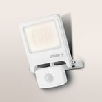 OSRAM Außenstrahler ENDURA FLOOD, weiß, Sensor 30 W 830 IP44