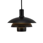 Dyberg Larsen Morph hanging light, black, Ø 21 cm, metal