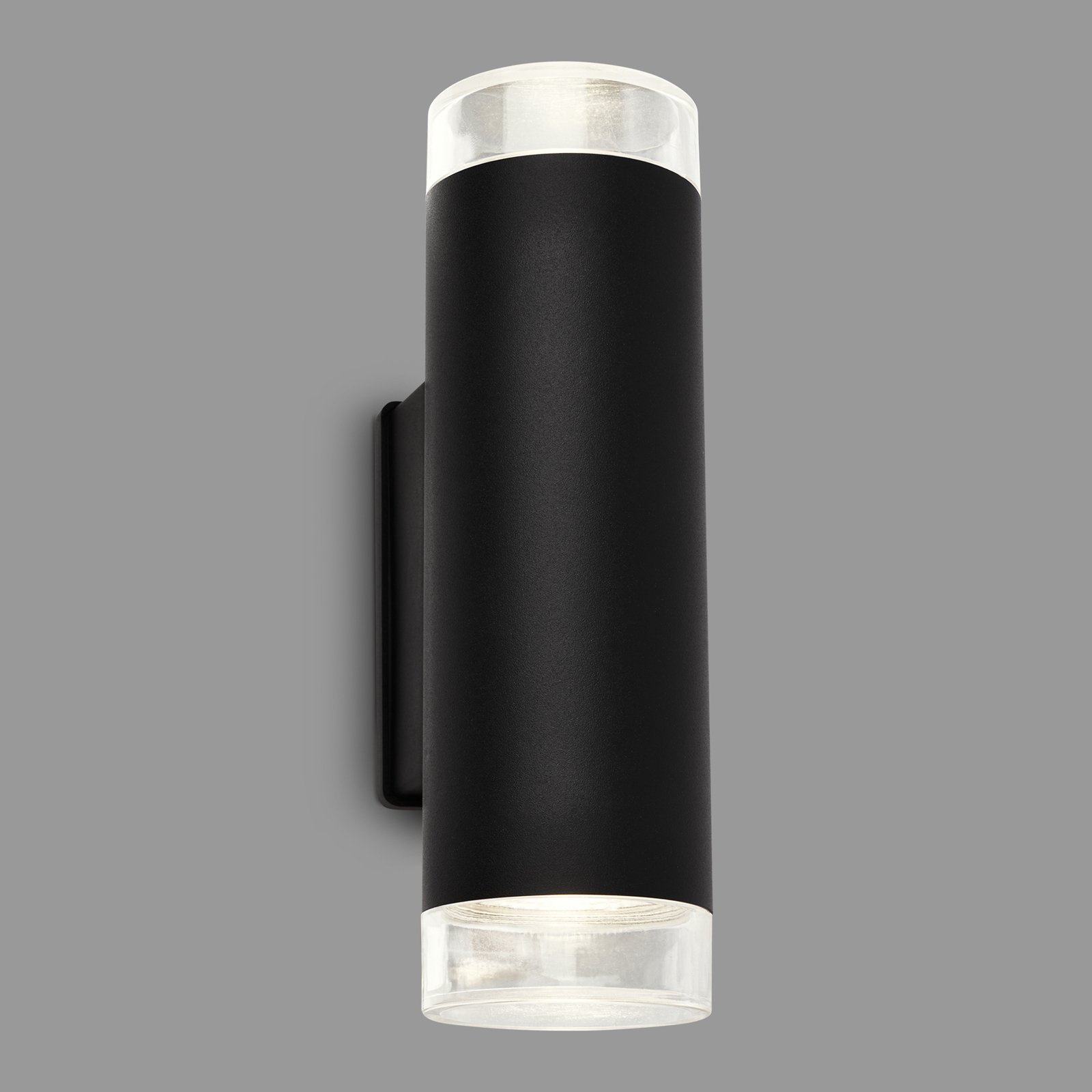 Vonkajšie nástenné svietidlo Upner LED, horné/dolné svetlo, čierne