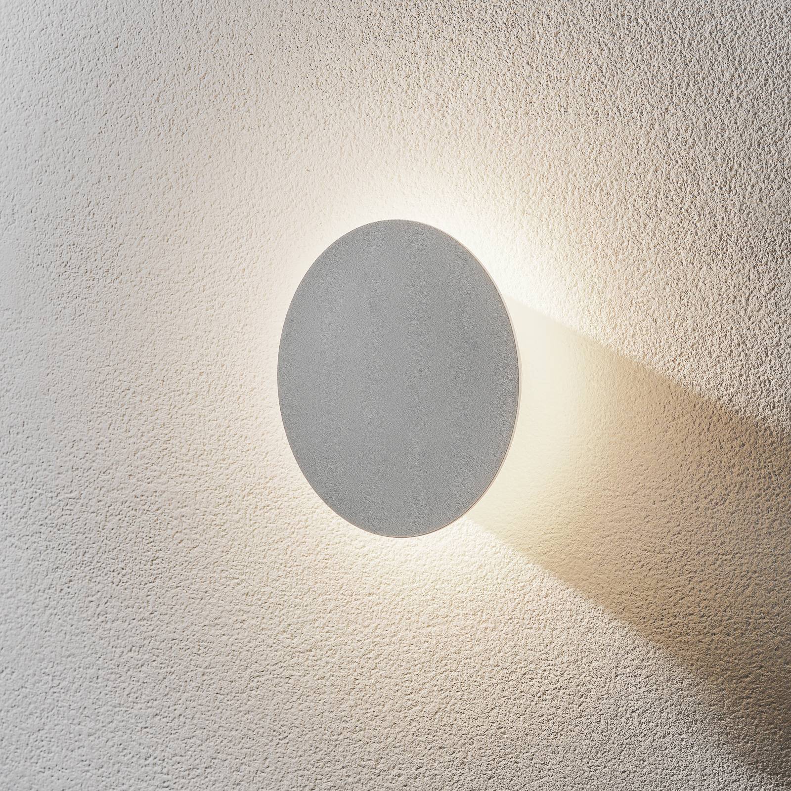 Escale Blade LED-vägglampa matt vit Ø 18 cm