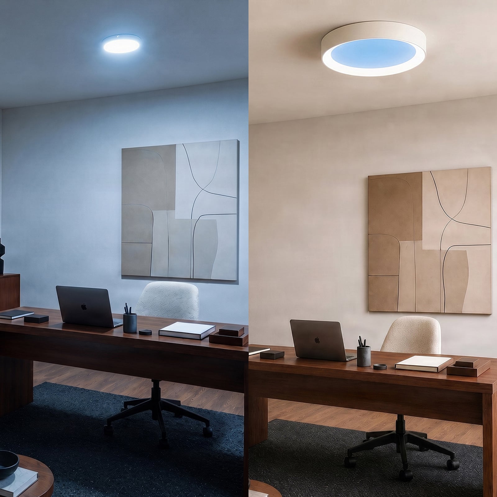 Lucande Sky plafondlamp met daglicht, Ø 50 cm, dimbaar Lucande Sky plafondlamp met daglicht, Ø 50 cm, dimbaar