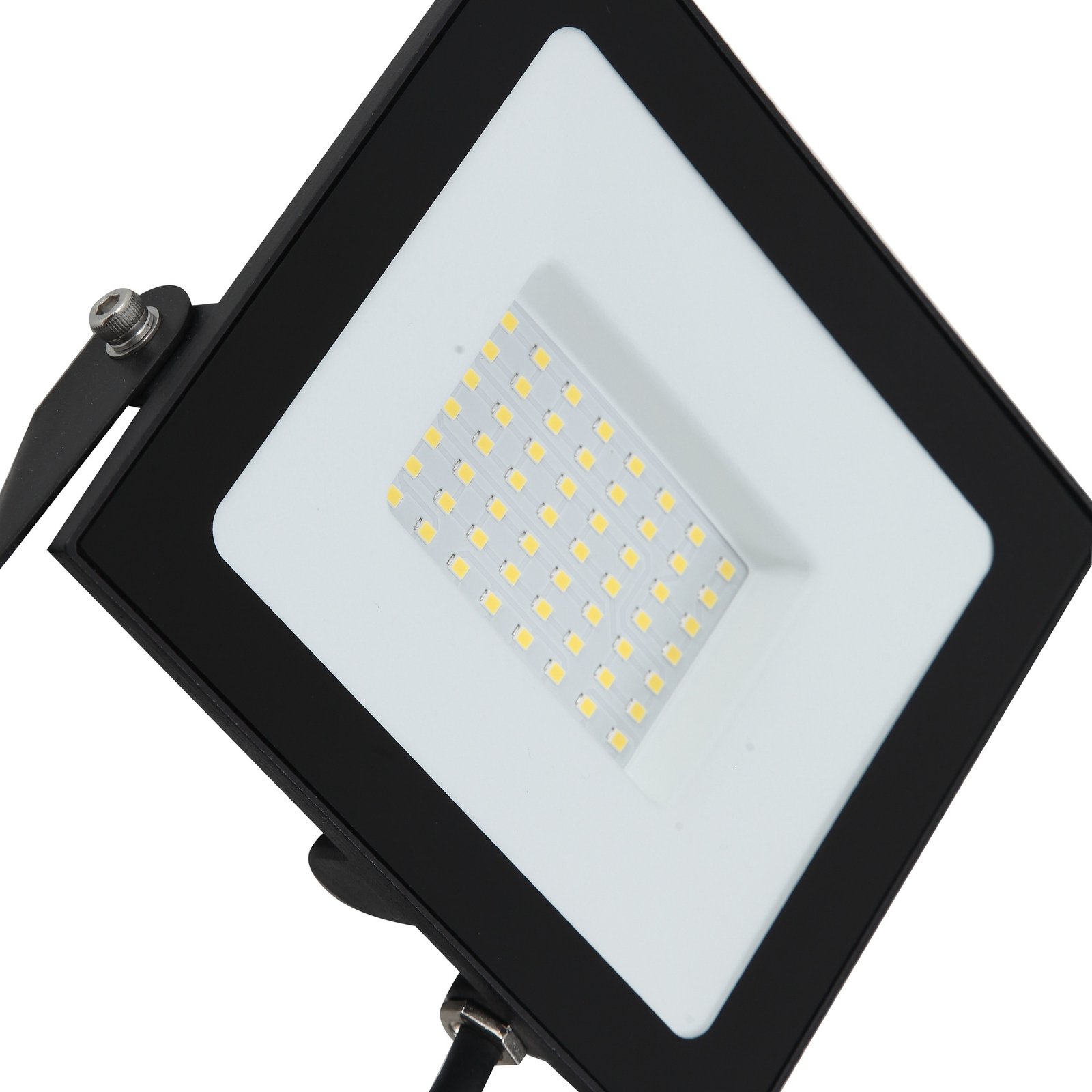 Prios LED outdoor spotlight Maikel, 50W, 4000lm, aluminium