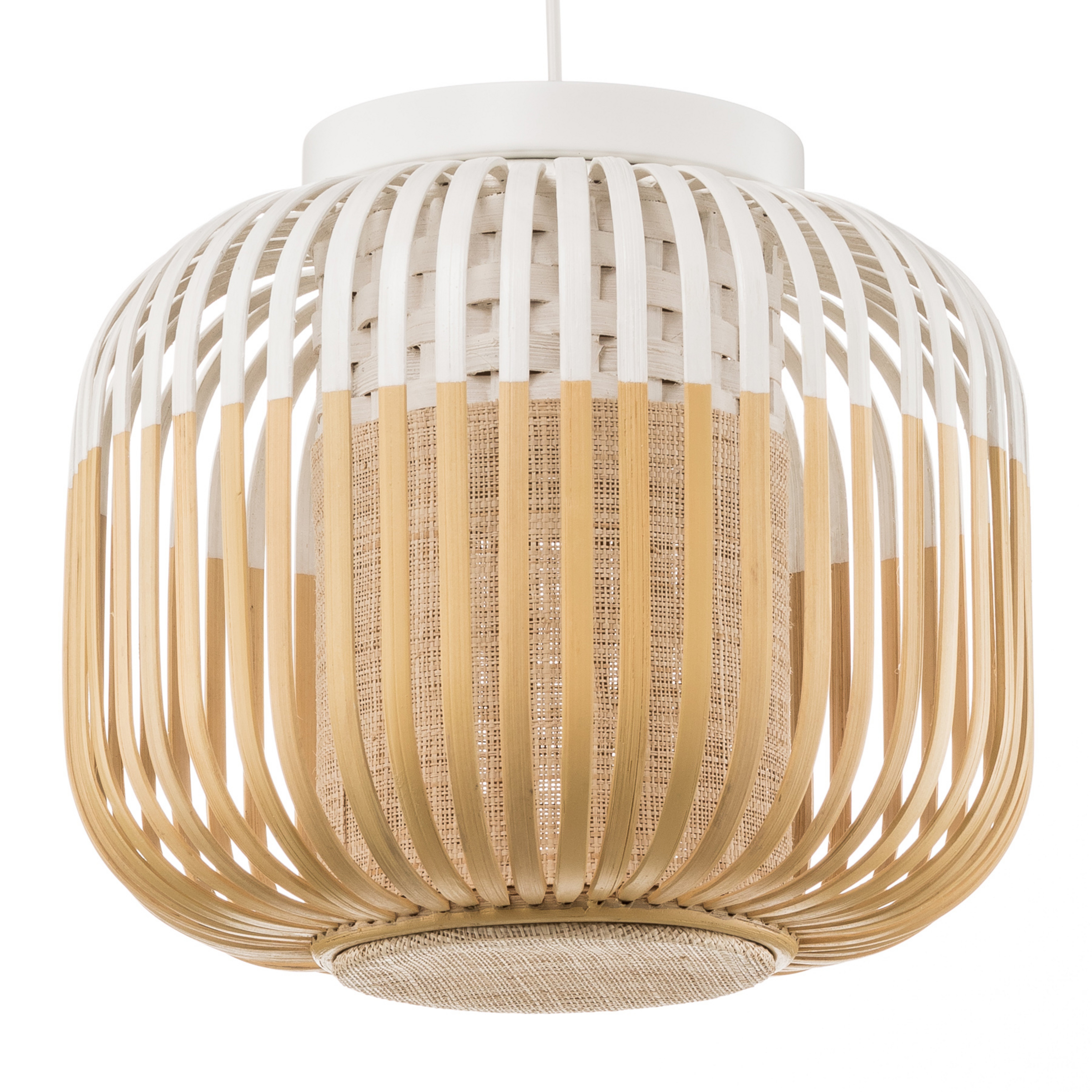 Bamboo plafondlamp XS White - Forestier
