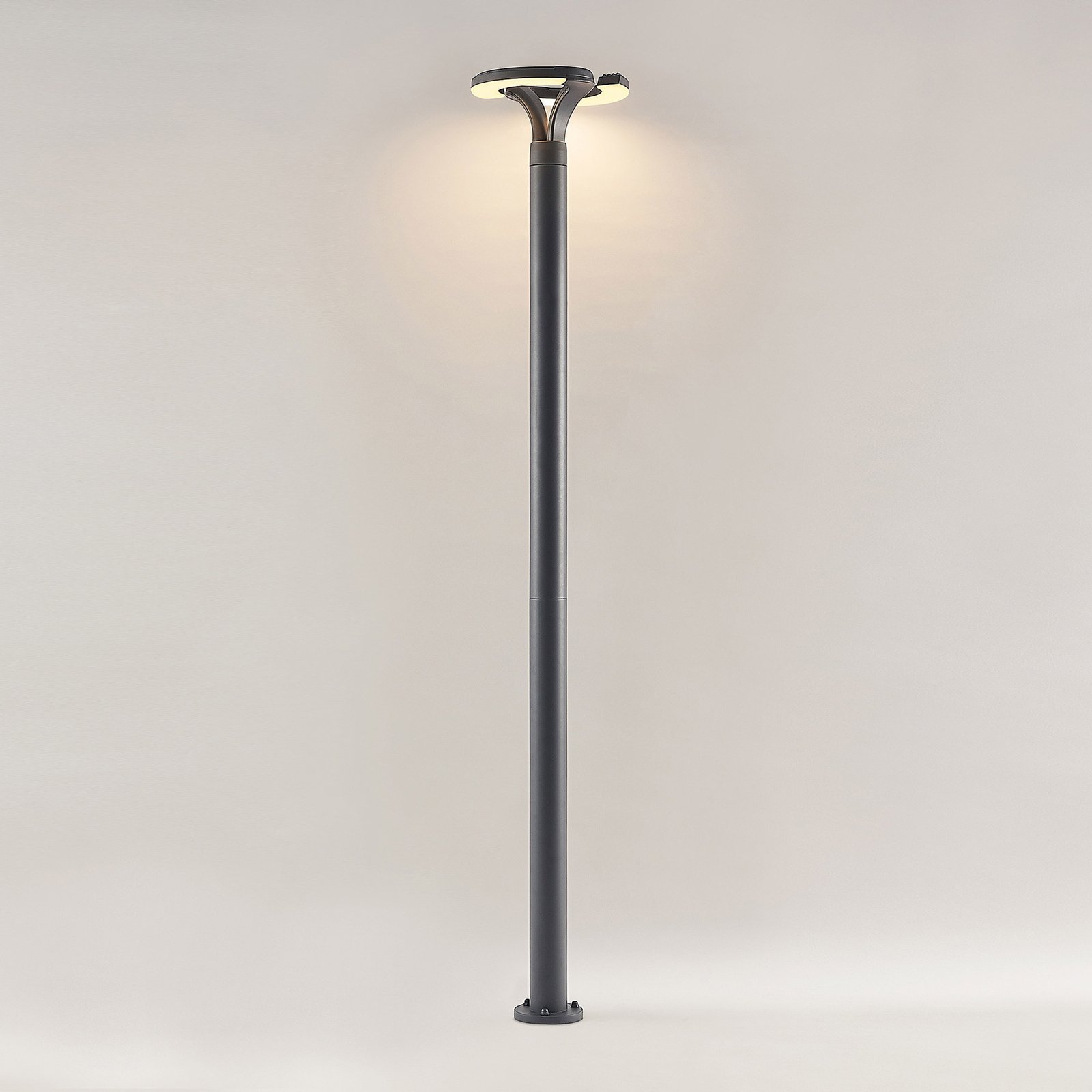 Keily Candeeiro de Jardim Circle Dark Grey - Lindby
