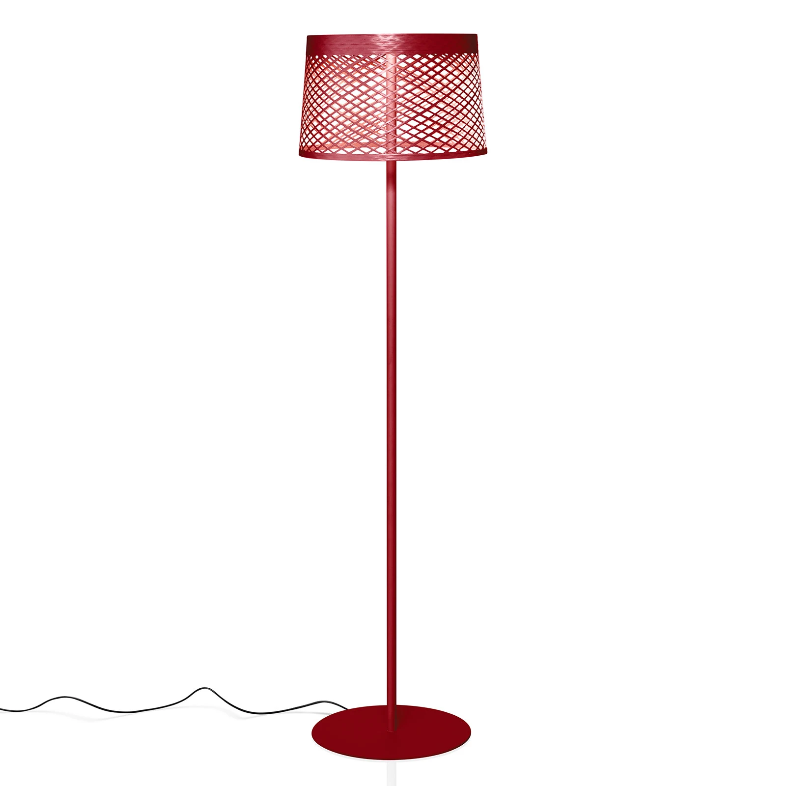 Foscarini Twiggy Grid lettura stāvlampa, karminsarkana