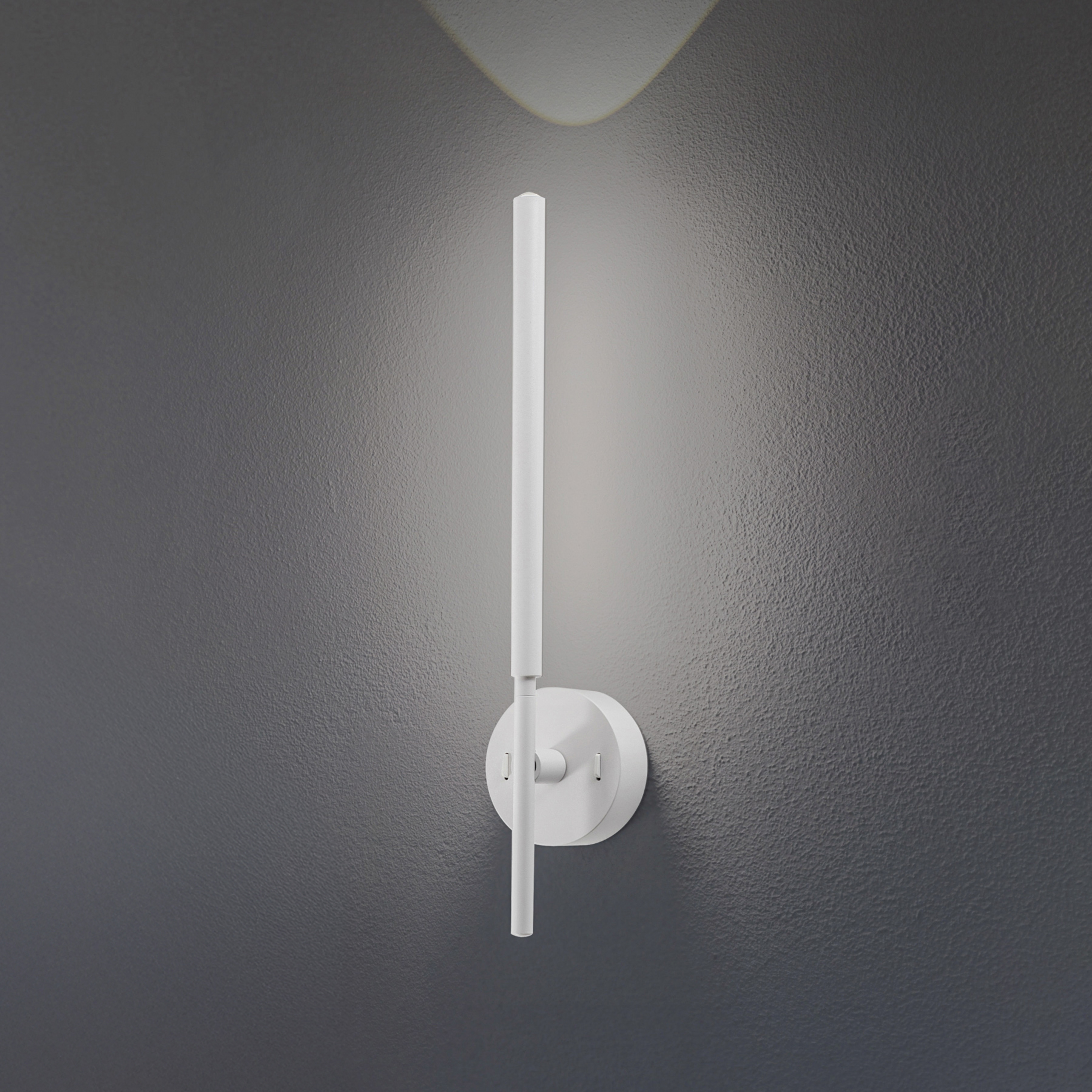 LED-væglampe Focus, hvid 46,5 cm metal 2 lyskilder justerbar