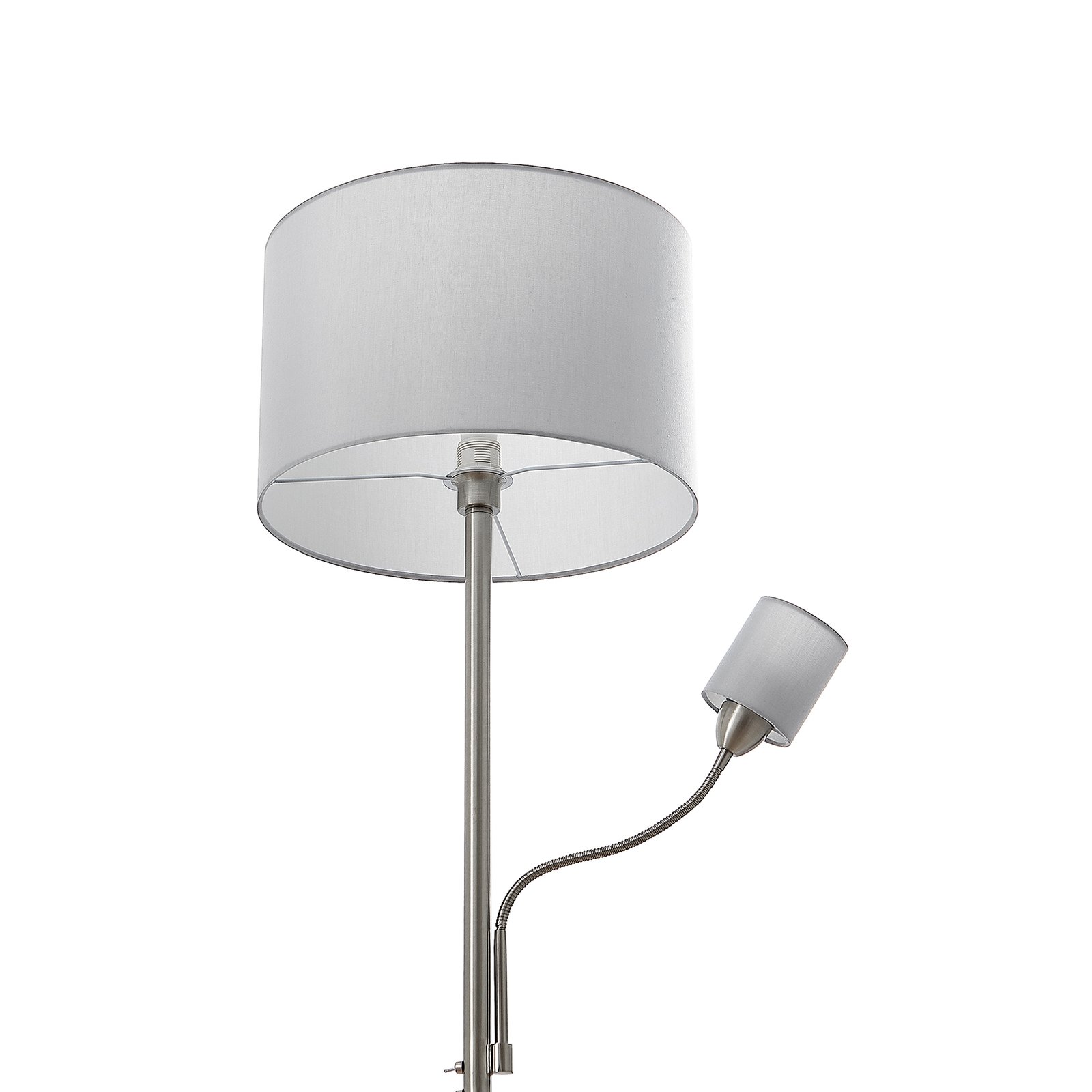 Colima Lampadaire Nickel/Grey - Lindby
