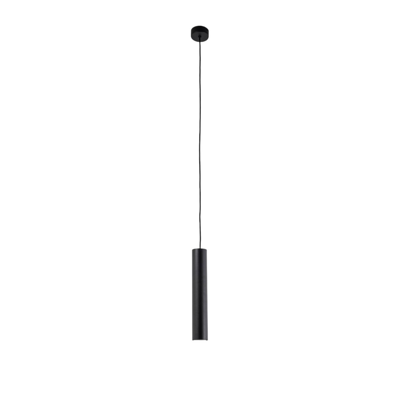 Pendelleuchte Omera, schwarz, Stahl Ø 8 cm