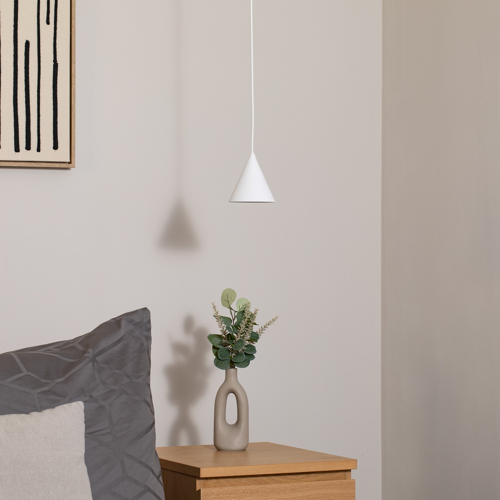 Suspension ZENITH, blanc, Ø 11 cm, métal, GU10